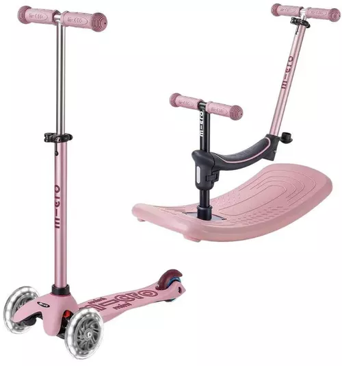 cumpără Trotinetă Micro MMD386 Trotineta 6in1 Mini Rock&Go Deluxe LED Dusty Rose în Chișinău 