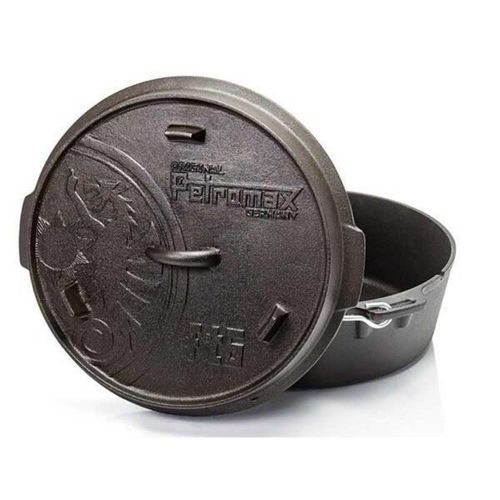 купить Казан Petromax Dutch Oven 6L cu capac si fund plat, fonta в Кишинёве 