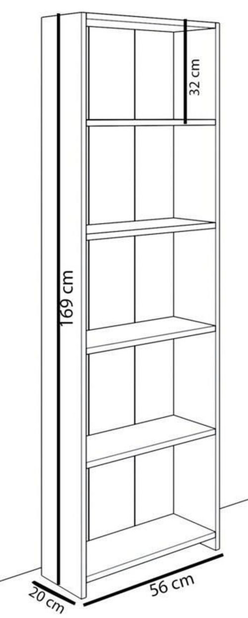купить Стеллаж Remaks 5 Shelf White в Кишинёве 