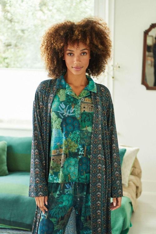 купить Домашний текстиль Pip Studio 51.510.730 Nisha Kimono Bailamos Dark Blue XXL Dark Blue в Кишинёве 