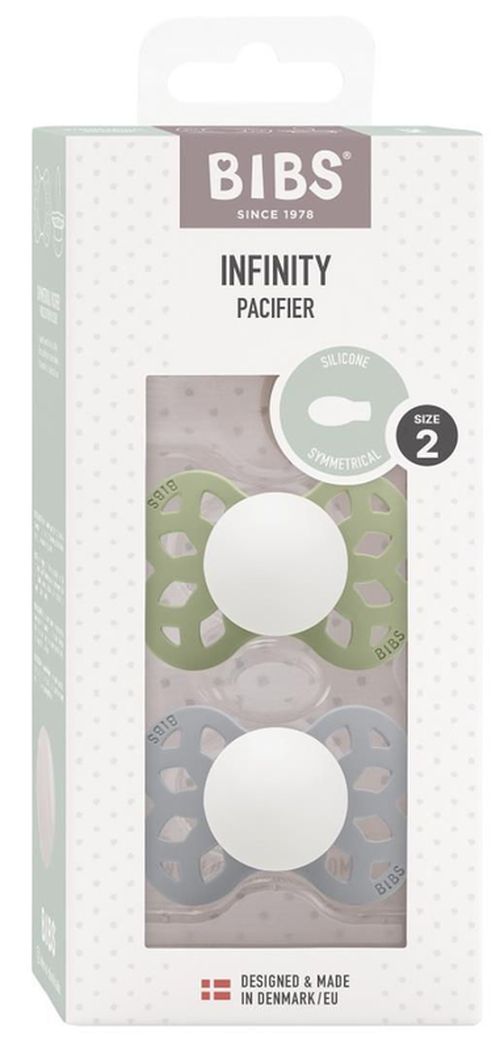 cumpără Suzetă BIBS 165111 Set 2 suzete anatomice din silicon Couture Glow Sage/Cloud (0-6 luni) în Chișinău 