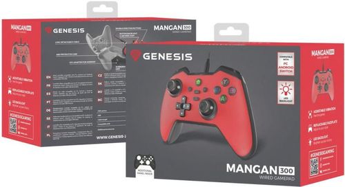 купить Джойстик для компьютерных игр Genesis NJG-2105 Mangan 300 (for PC/Switch/Mobile), Red в Кишинёве 