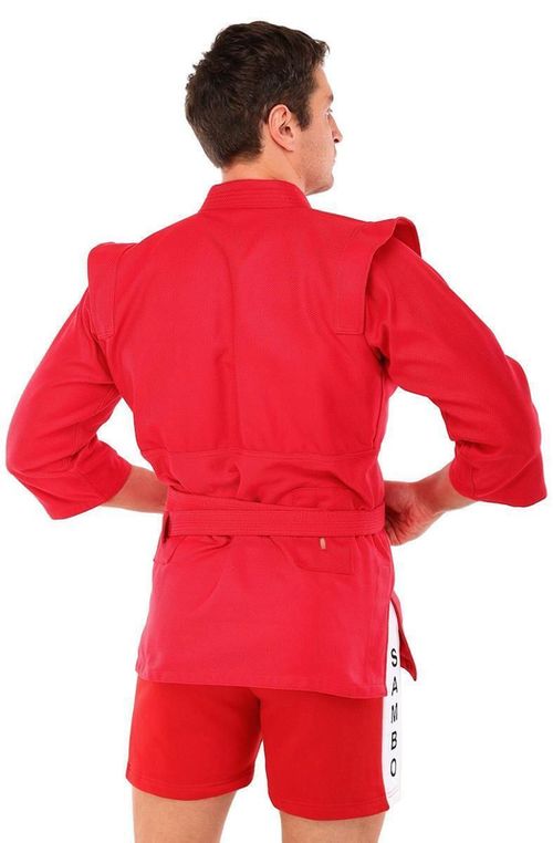 купить Одежда для спорта SUHS 12382 Kimono pt sambo din coton m.160cm, 500g/m2 CO-4676 red в Кишинёве 