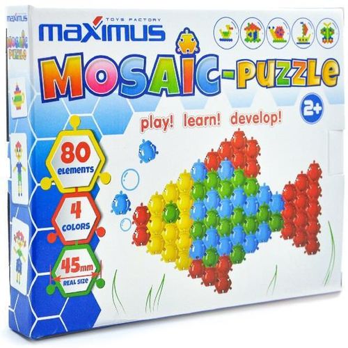 купить Настольная игра Maximus MX9086 Set de joc Mozaică-puzzle 80 elem. в Кишинёве 