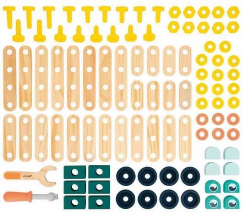 cumpără Set de construcție Janod J06454 Set de constructie Brico Kids, 100buc în Chișinău 