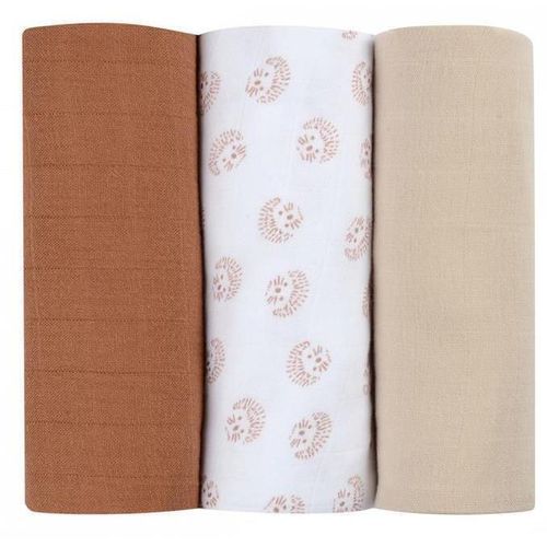 купить Аксессуар для пеленания Beaba B920346 Set 3 Museline bumbac organic 70x70 cm в Кишинёве 