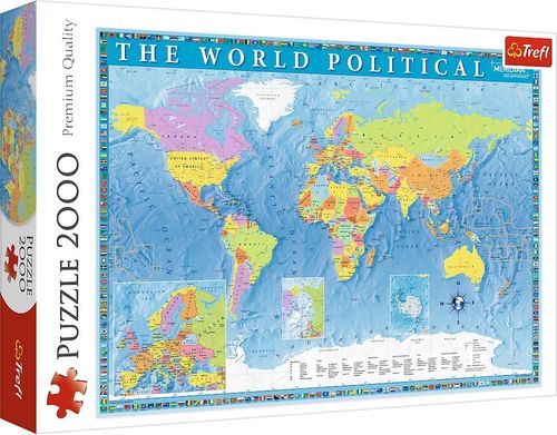 cumpără Puzzle Trefl R26A /41(R25K/21) (27099) 2000 Harta politica a lumii în Chișinău 