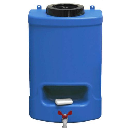 купить Аксессуар для бассейна Uniplast 37268 Резервуар для воды с краном 20 л (синий) с мыльницей (18x30x47,5 см) в Кишинёве 