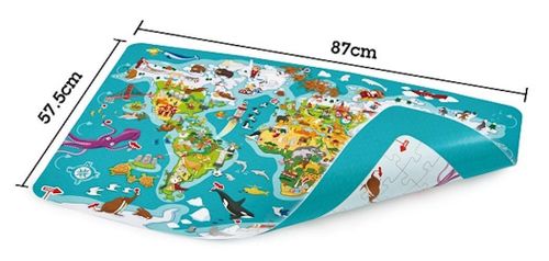 cumpără Puzzle Hape E1626 Puzzle și Joc - Turul Lumii (2 in 1) în Chișinău 