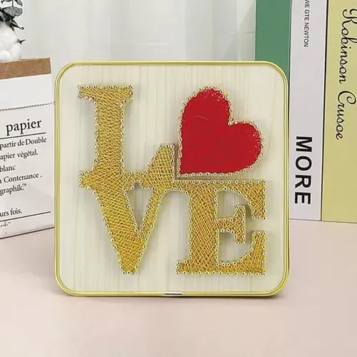 купить Набор для творчества miscellaneous DHBB28032 Set String Art 20x20 LOVE в Кишинёве 