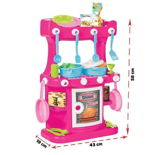 cumpără Bucătărie și veselă de jucărie Pilsan 03335Pink Set Bucatarie, roz în Chișinău 