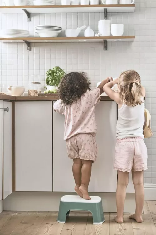 cumpără Înălțător pentru bebeluși BabyBjorn 061268A Treapta inaltator pentru baie Step Stool Deep Green/White în Chișinău 