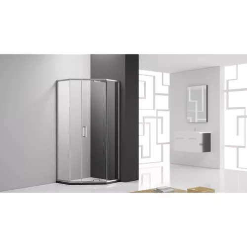 cumpără Cabină de duș miscellaneous GR03 90x 90x200 BRUSHED MATTE NICKLED 8mm în Chișinău 