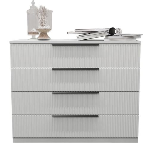 cumpără Comodă Bayro Murano 1000x810x450 МДФ 18мм Positano белый мат în Chișinău 