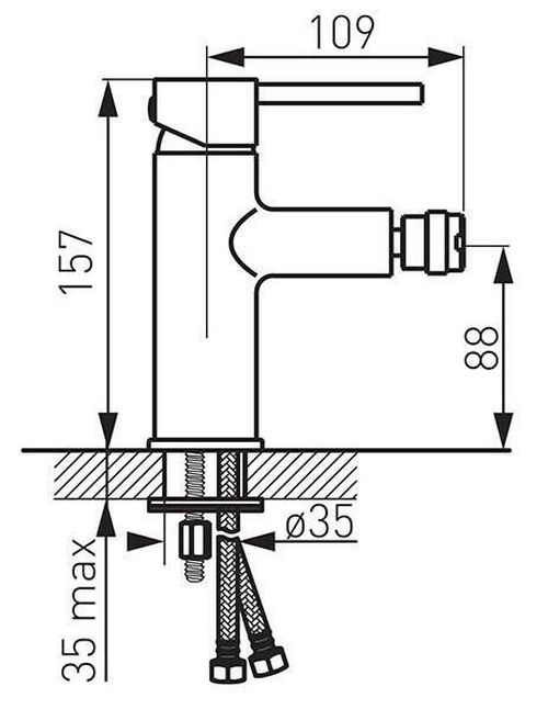 cumpără Baterie pentru bideu Ferro Fiesta BFI6 (Bide) în Chișinău 
