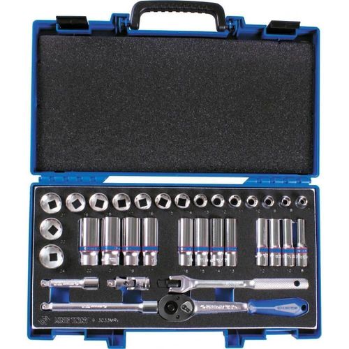 cumpără Set de unelte de mână King Tony 3033MRV Set de chei tubulare de 3/8", 12 puncte, 8-22 mm, accesorii, 33 buc. în Chișinău 