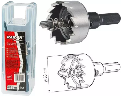 купить Набор головок, бит, насадок Raider 154838 Freza metal Ø30 HSS в Кишинёве 