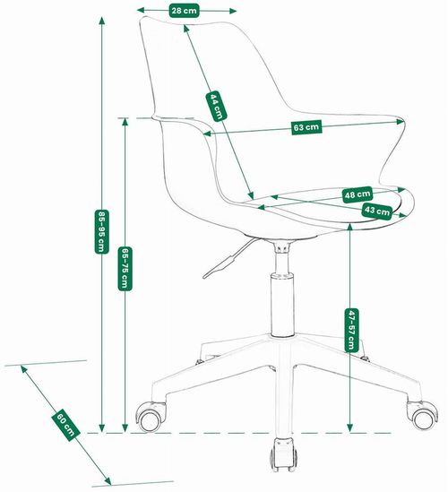 cumpără Fotoliu de birou Jumi CM-333840 INEZ, Bej în Chișinău 