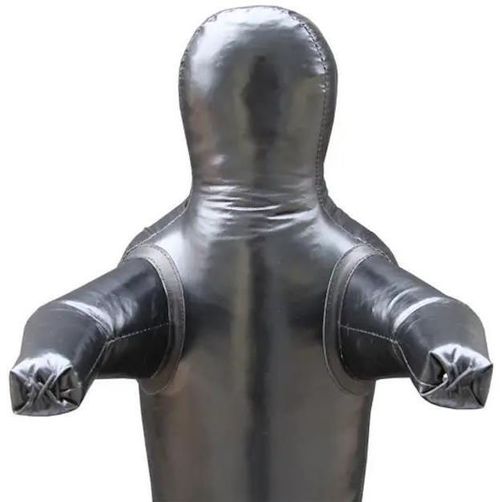 cumpără Articol de box SUHS 11587 Manechin de lupta 1 picior 1,5 m din piele, negru 1020-01 în Chișinău 