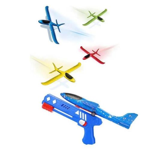 купить Игрушечное оружие Toi-Toys 43688Z Avion cu lansator tip pistol, 4 modele в Кишинёве 