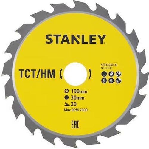 купить Диск отрезной Stanley STA13030-XJ FatMax TCT 190x30x20T STA13030-XJ в Кишинёве 
