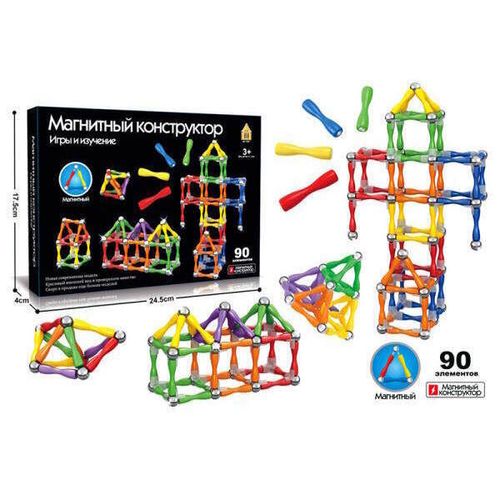 cumpără Set de construcție ToyMall 004985 magnetic 90 buc în Chișinău 