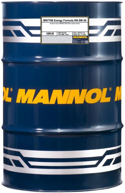 купить Масло Mannol Energy Formula RN 5W-30 208L в Кишинёве 