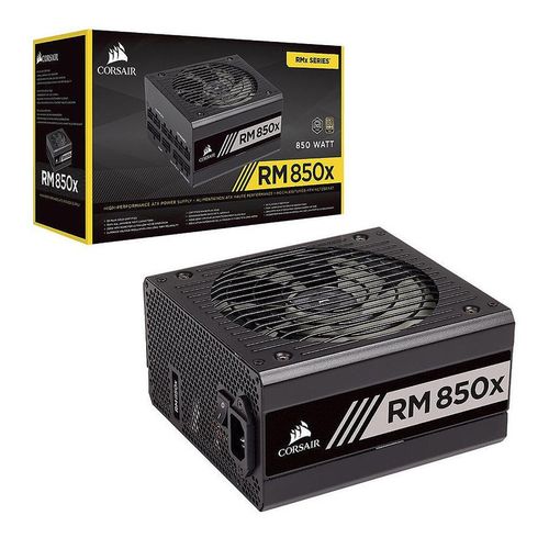 купить Блок питания 850W ATX Power supply CORSAIR RMx Series RM850x, 850W, 80 PLUS Gold, EPS12V, 140mm Rifle bearing fan, Zero RPM Fan Mode, fully modular cables (sursa de alimentare/блок питания) в Кишинёве 