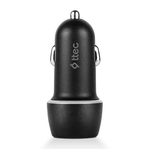 купить Зарядное устройство для автомобиля ttec 2CKS20CS USB-A 2.1A with Type-C Cable, Black в Кишинёве 