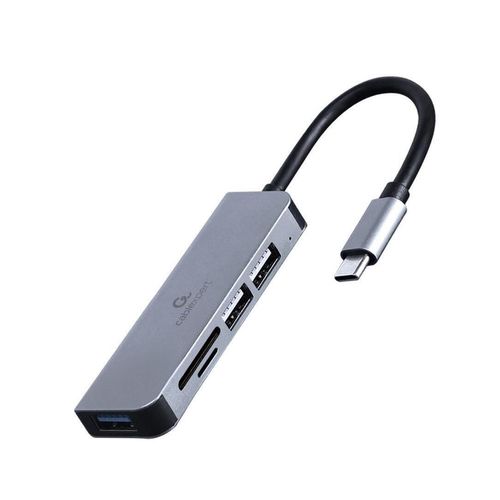 cumpără Adaptor de rețea USB Cablexpert UHB-CM-CRU3P1U2P2-01, USB Type-C 3-port USB hub (USB3.1 + USB 2.0) în Chișinău 