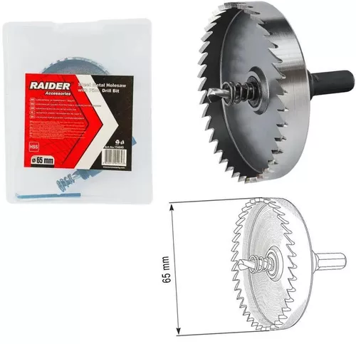 cumpără Set de tubulare, bite, duze Raider 154849 Freza metal Ø65 HSS în Chișinău 