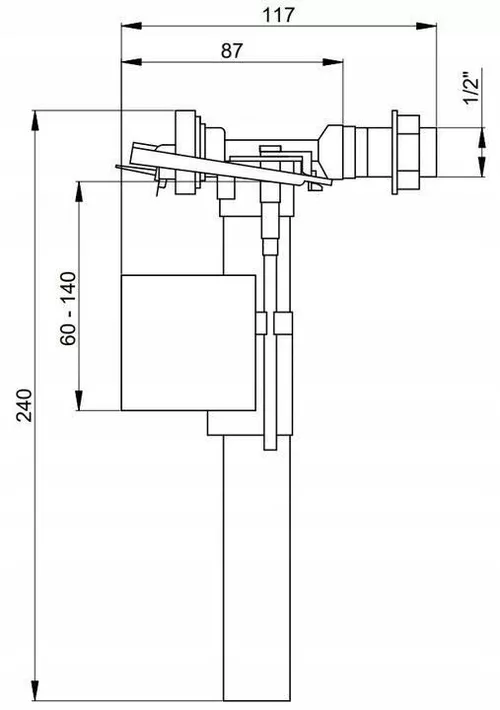 купить Унитаз Inter-Sano 951332 ½ боковая подводка в Кишинёве 