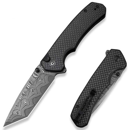купить Нож походный Civivi C19059C-DS1 Brazen, G10 carbon fiber, Button Lock в Кишинёве 