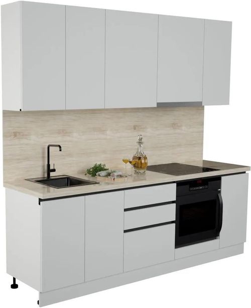 купить Мебель для кухни ArtFlame GOLA White (2.4 m.l.) в Кишинёве 