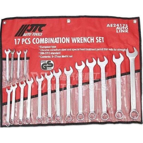 cumpără Cheie fixă JTC JTC-AE2417S Chei combinate cu 17 piese, 8-27 mm (Tetoron) în Chișinău 