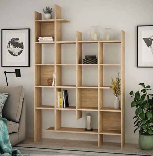 cumpără Raft de birou Trendy Manco, Stejar 122x188x25cm, raft de carti în Chișinău 