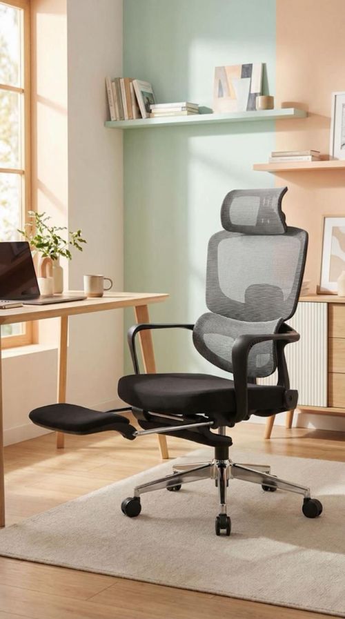 cumpără Fotoliu de birou Nex Home Plus Black (ergonomic) în Chișinău 