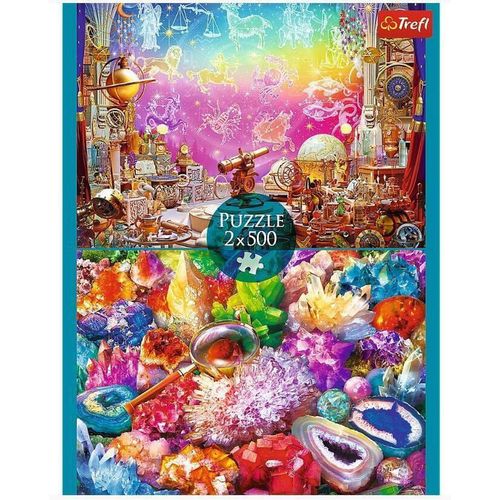 купить Пазл Trefl 37499 Puzzle 2x500. Cosmos si cristale в Кишинёве 