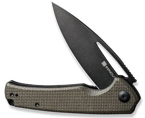 купить Нож походный Sencut S21013-3 Mims, mâner Canvas Micarta, Liner Lock в Кишинёве 