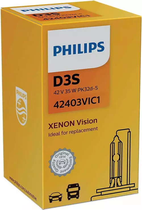 купить Автомобильная лампа Philips D3S 42V 35W PK32d-5 XENON (42403VIC1) в Кишинёве 