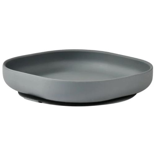 купить Посуда для кормления Beaba B913550 Farfurie silicon cu ventuza Mineral Grey в Кишинёве 