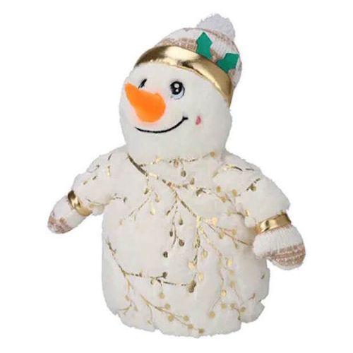 cumpără Decor de Crăciun și Anul Nou Promstore 12895 Jucarie de plus Om de zapada cu sclipici aurii, 30 cm în Chișinău 