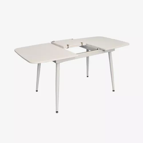 купить Комплект стол и стулья Evelin di Costacurta стол DT-532R Wh + 4 стула YTC-064Wh Bjorn-24 (Light beige) в Кишинёве 