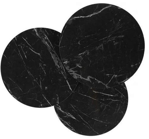 cumpără Măsuţă cafea Trendy Сия Мермер Десенли 3'Лю Тель Аяклы Юварлак Зигон Сехпа 38x38x55cm, masa de cuibarit (3 bucati) în Chișinău 