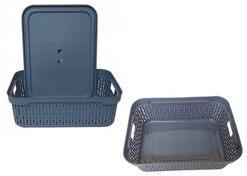 купить Короб для хранения Promstore 57115 Morsetta XL, 39.3x30x13cm, antratit в Кишинёве 