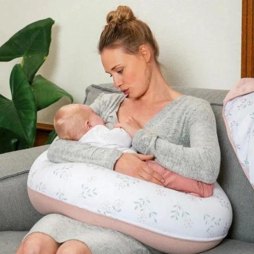 купить Подушка для мам Doomoo B25 3 в 1 Buddy Spring Pink из органического хлопка в Кишинёве 