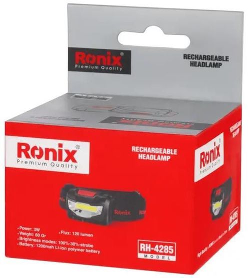 cumpără Lanternă Ronix RH-4285 3w Rechargable headlamp 120Lm în Chișinău 