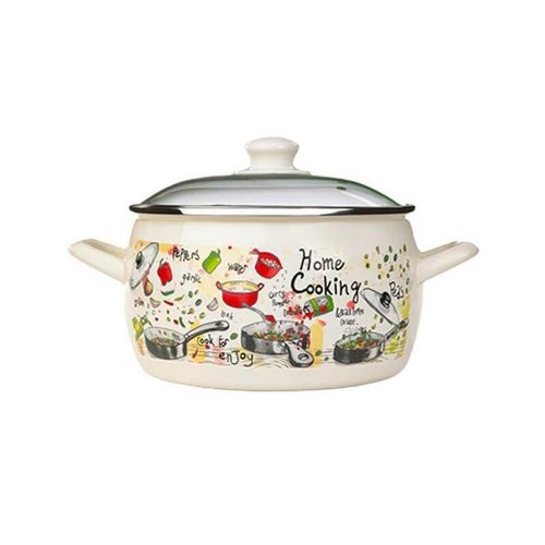 купить Кастрюля Metalac 51724 эмалированная Gourmet 18cm, 3.3l, крышка стекло в Кишинёве 