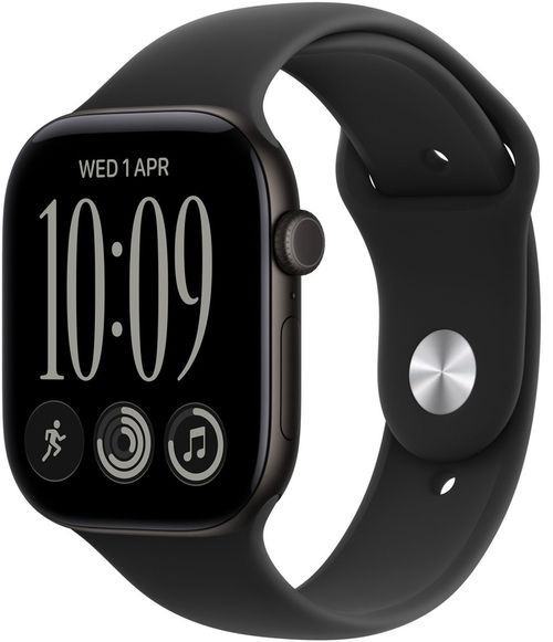 cumpără Ceas inteligent Apple Watch Series 12 GPS 46mm Black Aluminium Case with Black Sport Band S/M MJEK4 în Chișinău 