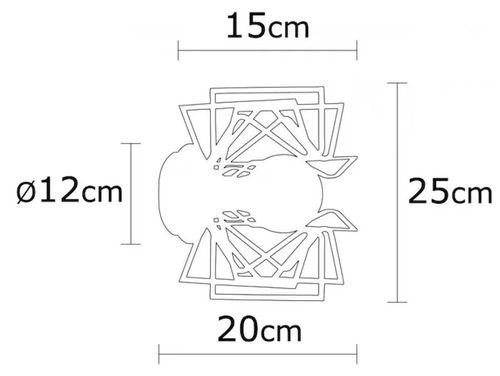 cumpără Candelabru de perete Trendy Lampa de perete Nemrut-N-953 20x25x20cm în Chișinău 